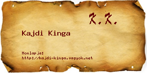 Kajdi Kinga névjegykártya